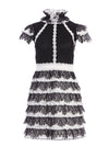 ABITO CORTO CYRA CON VOLANT-ALICE + OLIVIA