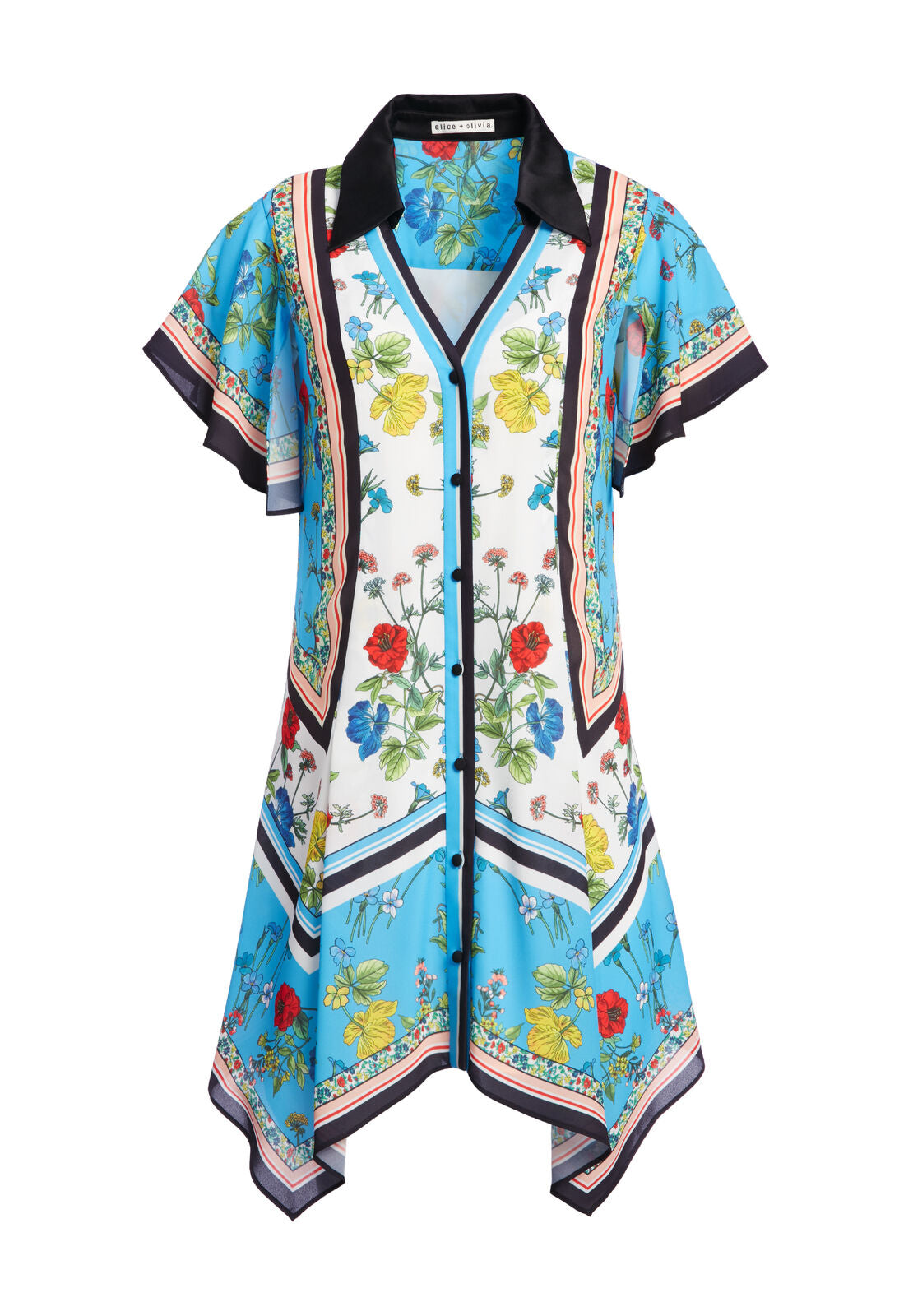 CONNER HANDKERCHIEF SHIRT DRS-DECO MULTI-ALICE + OLIVIA