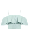Top Corto KEEGAN con Volante Sulla Spalla-ALICE + OLIVIA