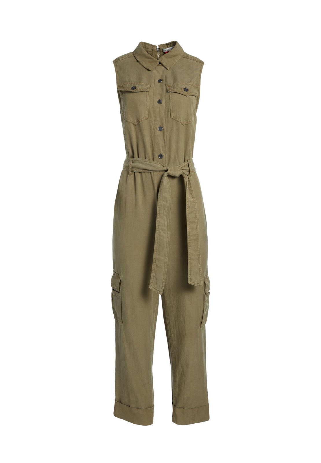 JOEL SLVLSS CARGO JUMPSUIT-ARMY-ALICE + OLIVIA
