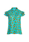 CHEMISIER ZIGGY À MANCHES COURTES ET VOLANTS-ALICE + OLIVIA