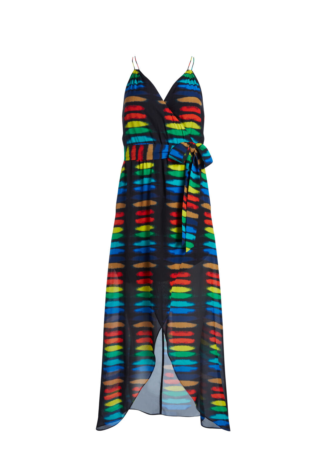 SUSANA MULTI STRAP MCK WRP DRE-RAINBOW BLOCK TIE DYE-ALICE + OLIVIA