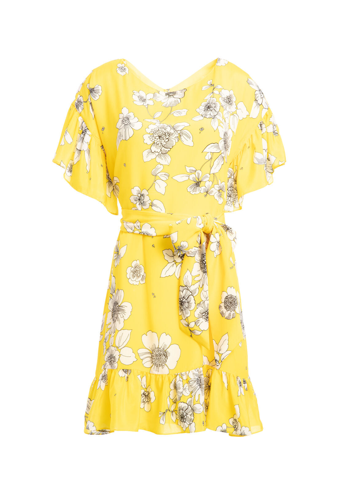 ABITO CON SPALLE SCESE E MANICHE A RUFFLE ELLAMAE-ALICE + OLIVIA
