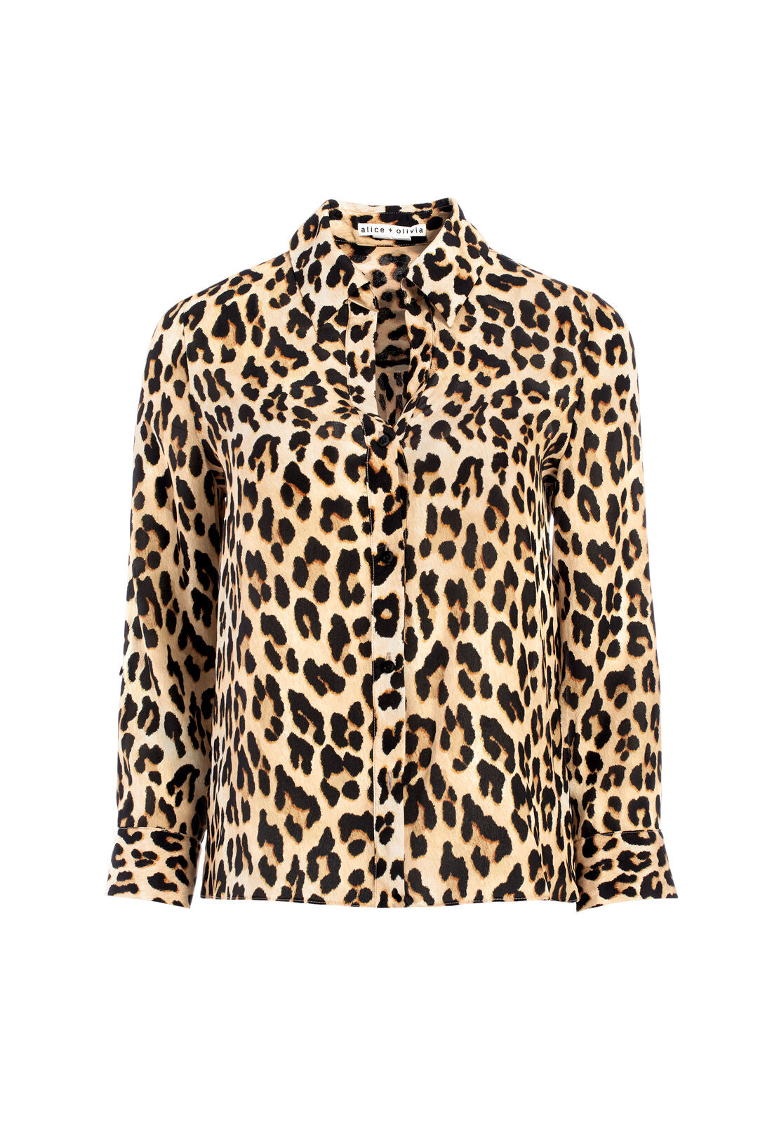 ELOISE BUTTON DOWN - SPOTTED LEOPARD MULTI