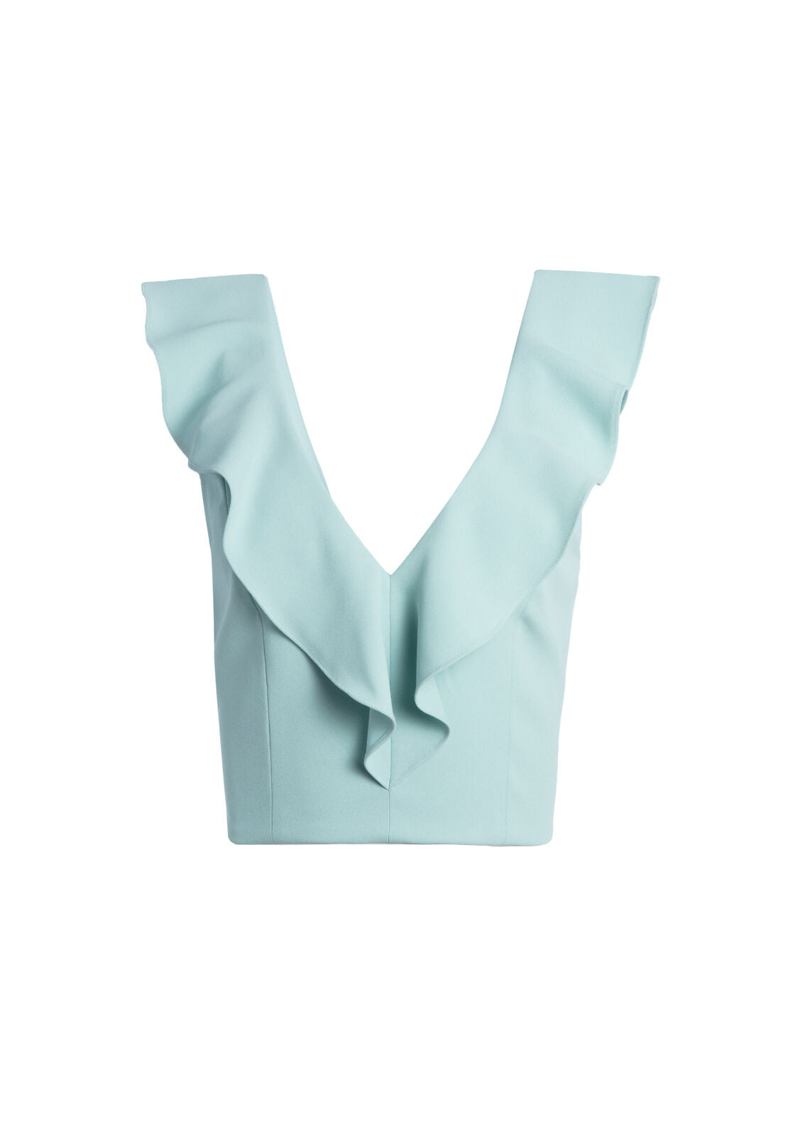TOP A RUFFLE CON SCOLLO A V CORTO PRIA-ALICE + OLIVIA