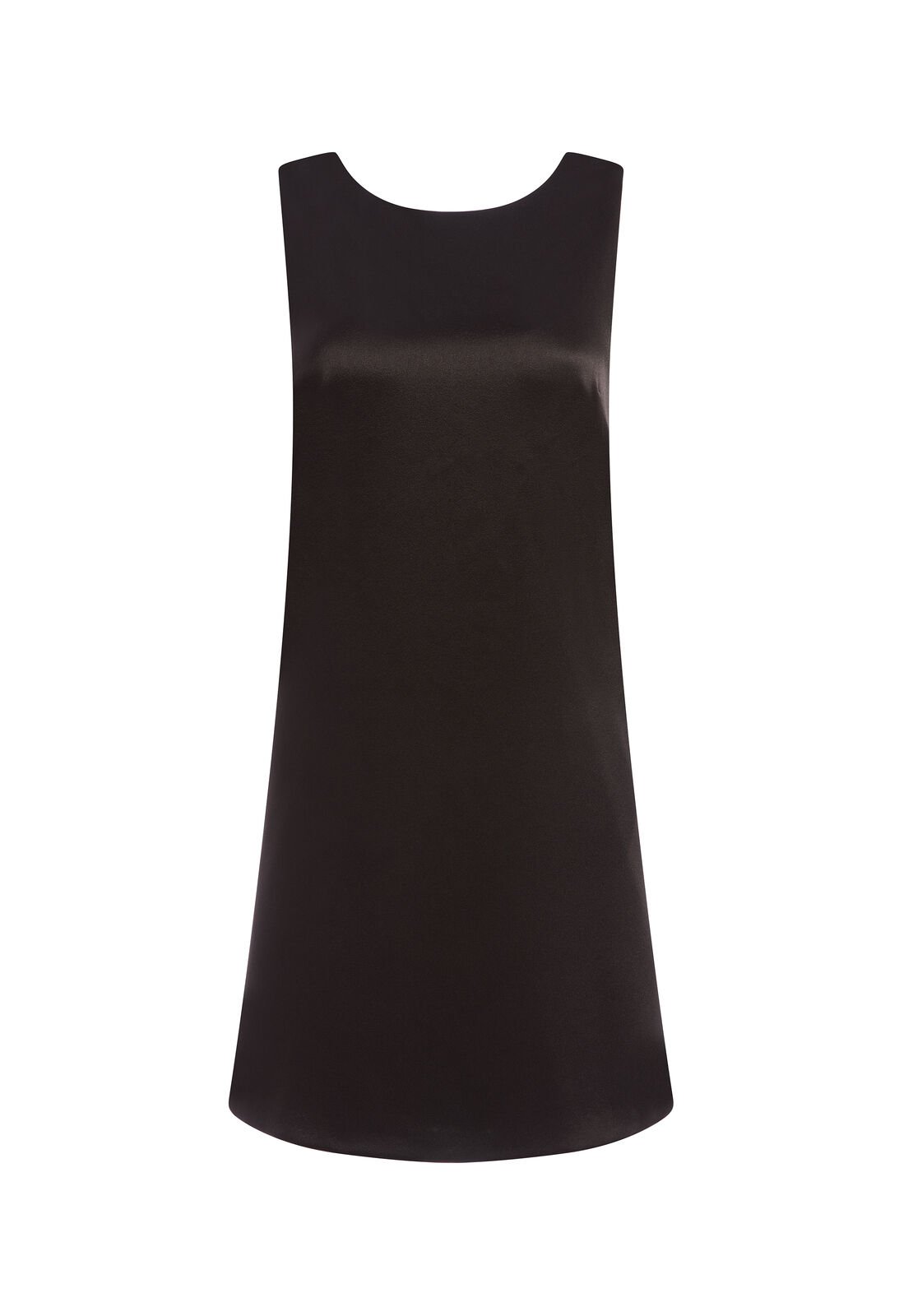 LITA COWL BACK SHIFT DRESS-Black-ALICE + OLIVIA