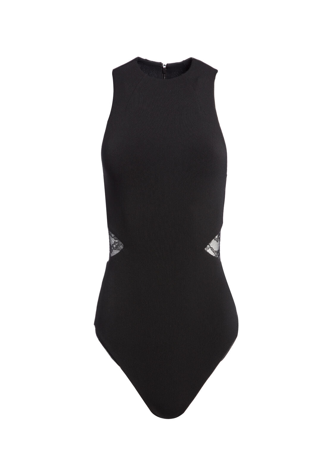 MAKEDA LACE CUT OUT BODYSUIT-Black-ALICE + OLIVIA