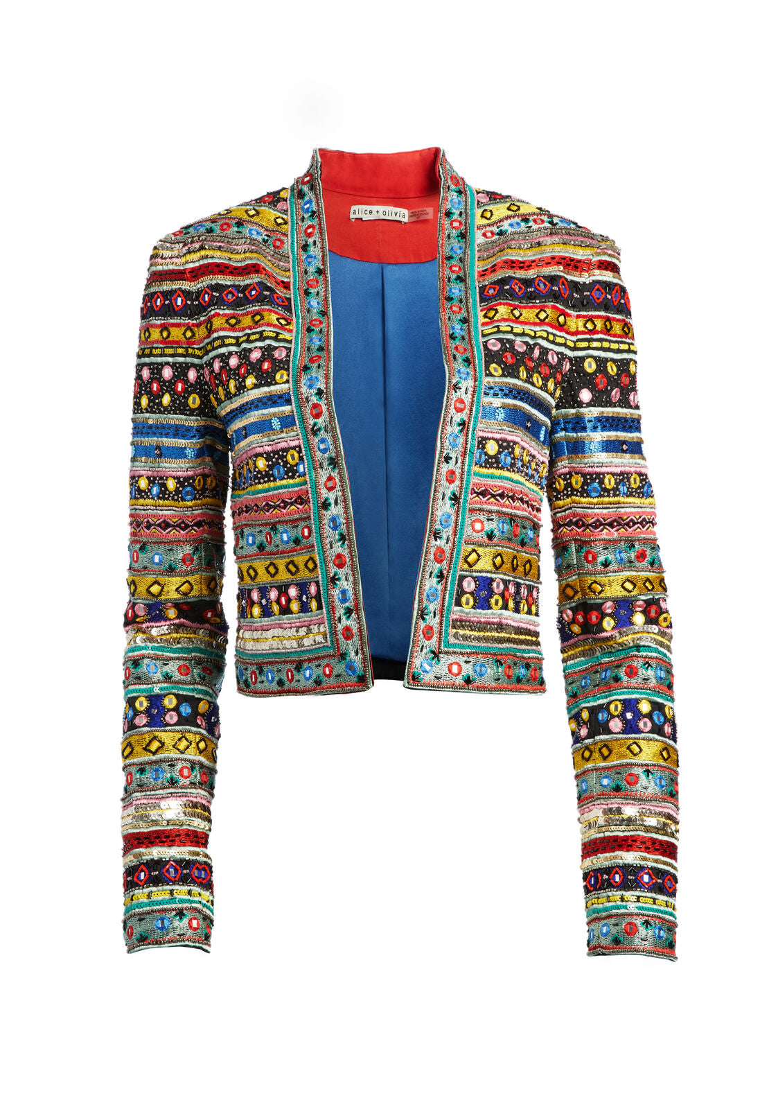 HARVEY EMBROIDERED OPEN JACKET