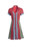 ABELIA BUTTON DOWN MINI DRESS-HEART FLOWER CHERRY/ COMBO-ALICE + OLIVIA