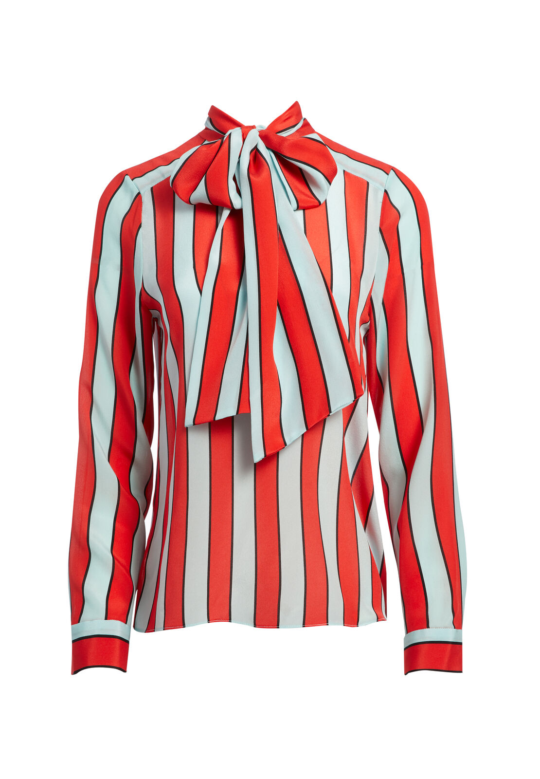 BERTA BOW COLLAR BLOUSE