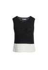 ROSALINA SWEATER TANK-BLACK/WHITE-ALICE + OLIVIA