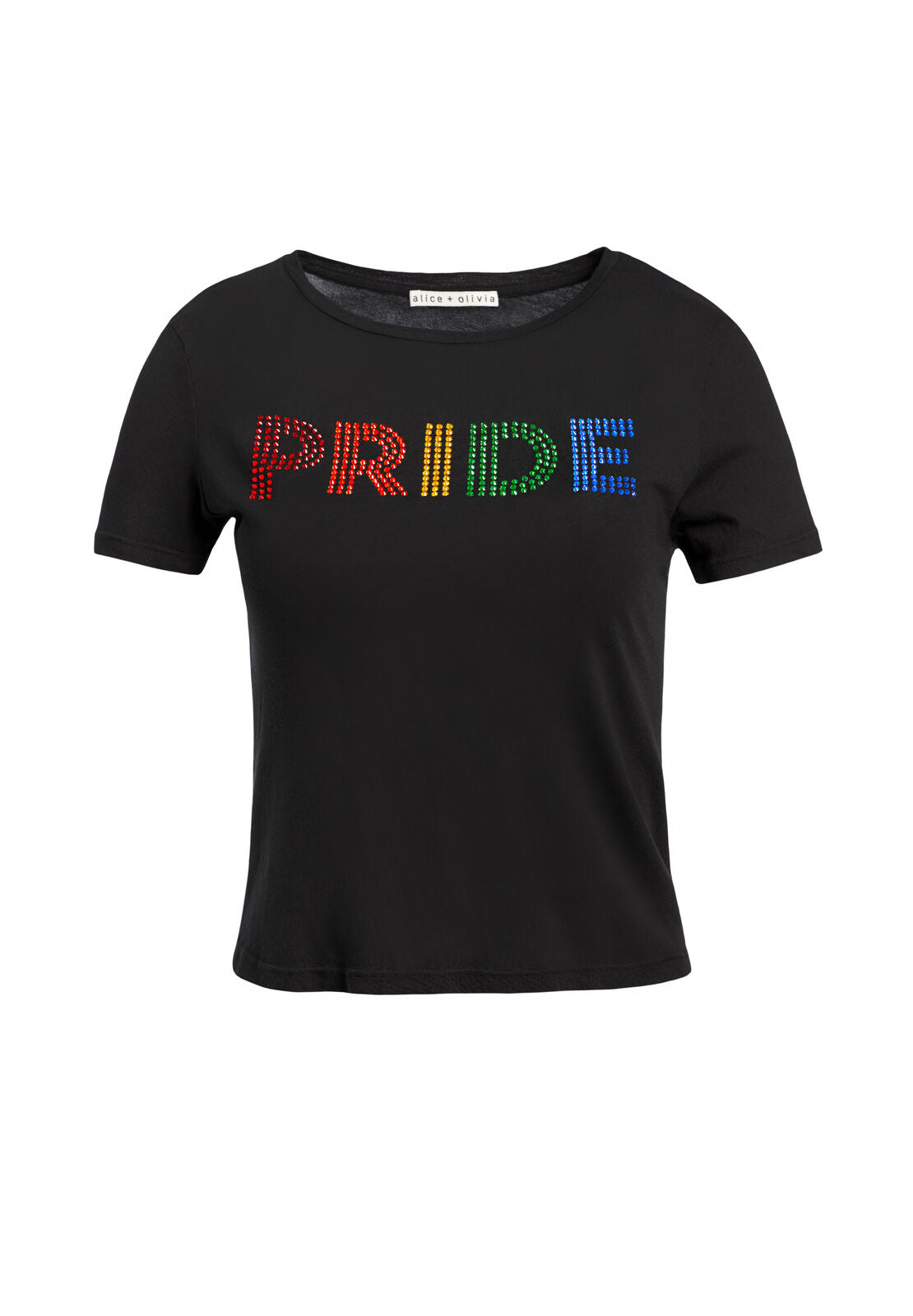 AO X THE TREVOR PROJECT PRIDE TEE-BLACK MULTI-ALICE + OLIVIA