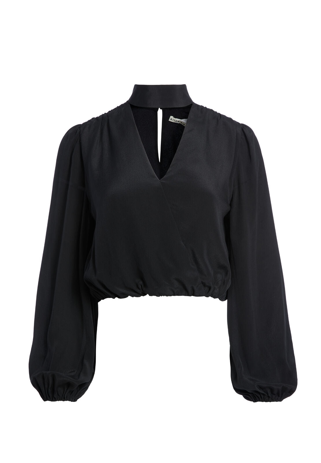 LUBA BLOUSON SLEEVE CROP TOP