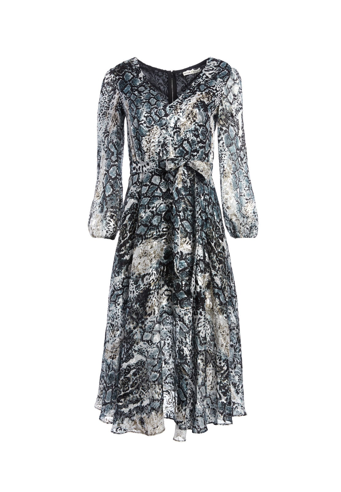 ROBE MI-LONGUE COCO À IMPRIMÉ ANIMALIER-ALICE + OLIVIA