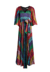 ABITO LUNGO MERYL CON STAMPA ARCOBALENO-ALICE + OLIVIA