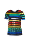 RYLYN SEQUIN CREW NECK TOP-BLACK/MULTI-ALICE + OLIVIA