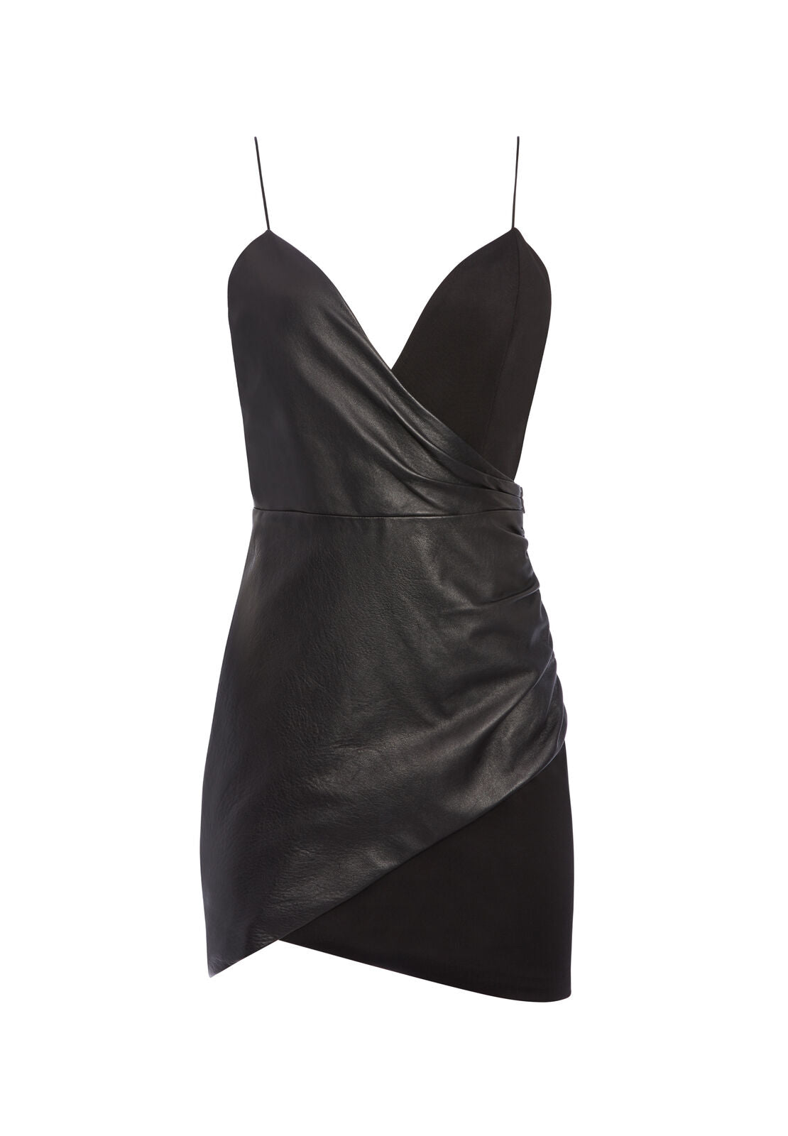 MINI-ROBE COMBINÉE EN CUIR ASHANTI-ALICE + OLIVIA