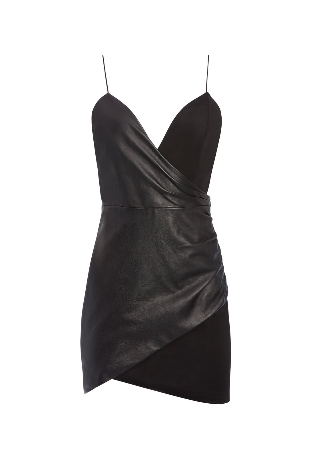 MINI-ROBE COMBINÉE EN CUIR ASHANTI-ALICE + OLIVIA