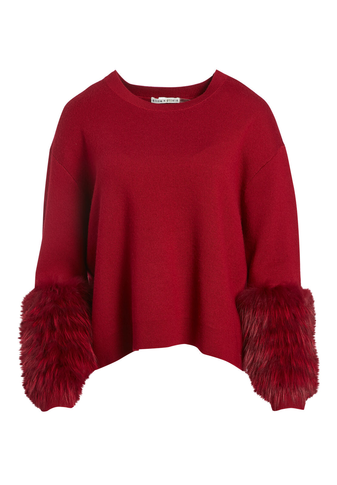 SHIELA ROUND NECK PULLOVER-BORDEAUX-ALICE + OLIVIA