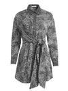 ROBE COURTE JODI À COL ET LIEN À LA TAILLE-ALICE + OLIVIA