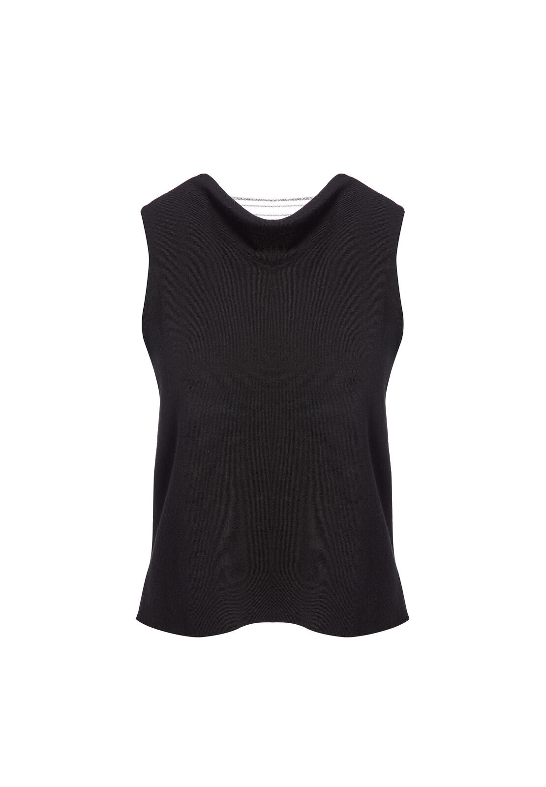 CLARA TWO WAY TANK WITH CHAINS-BLACK/SILVER-ALICE + OLIVIA