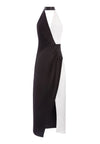 HARLOW COLOR BLOCK MAXI DRESS-BLACK/WHITE-ALICE + OLIVIA