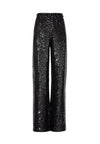 PANTALON LARGE À SEQUINS NOIRS ELBA-ALICE + OLIVIA