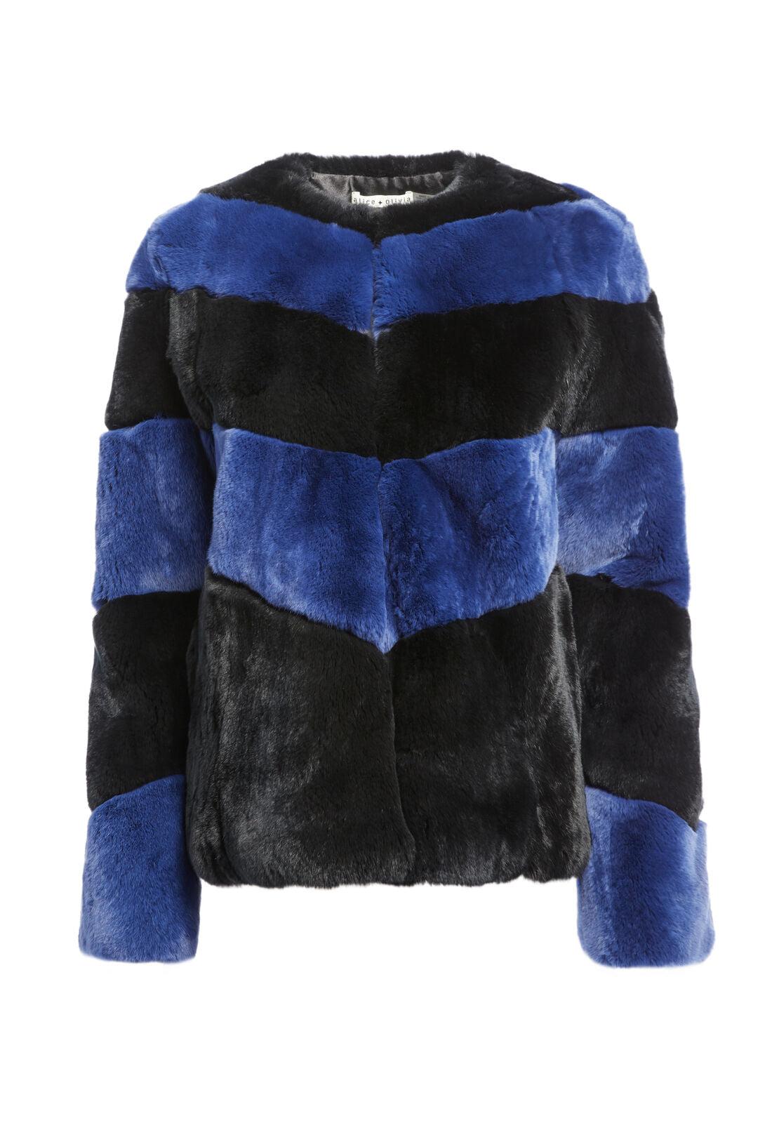 CAPPOTTO CROP A RIGHE THEON-ALICE + OLIVIA