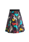 VERNON BUTTERFLY LEATHER SKIRT-MD BUTTERFLIES-ALICE + OLIVIA