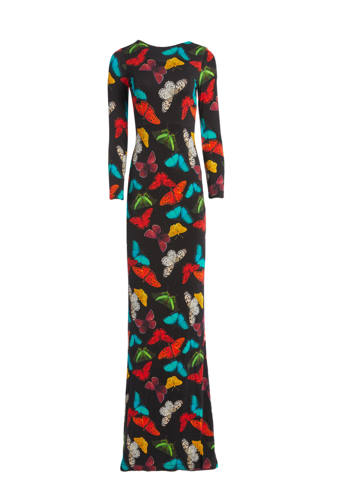 ROSARIA BUTTERFLY MAXI DRESS-MD BUTTERFLIES-ALICE + OLIVIA