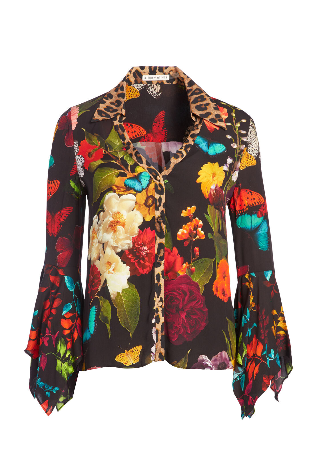 CHEMISIER BOUTONNÉ À MANCHES TROMPE-L'ŒIL RANDA-ALICE + OLIVIA