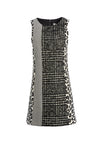 CLYDE MINI DRESS-BLACK/WHITE COMBO-ALICE + OLIVIA