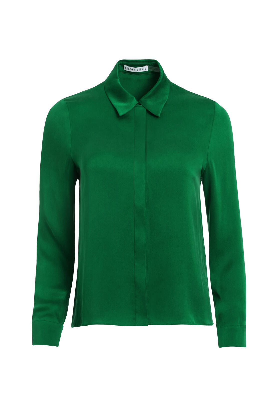 WILLA SILK BLOUSE-BASIL-ALICE + OLIVIA