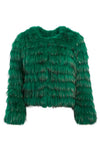 GIACCA DI PELLICCIA COLOR CAMOSCIO-ALICE + OLIVIA