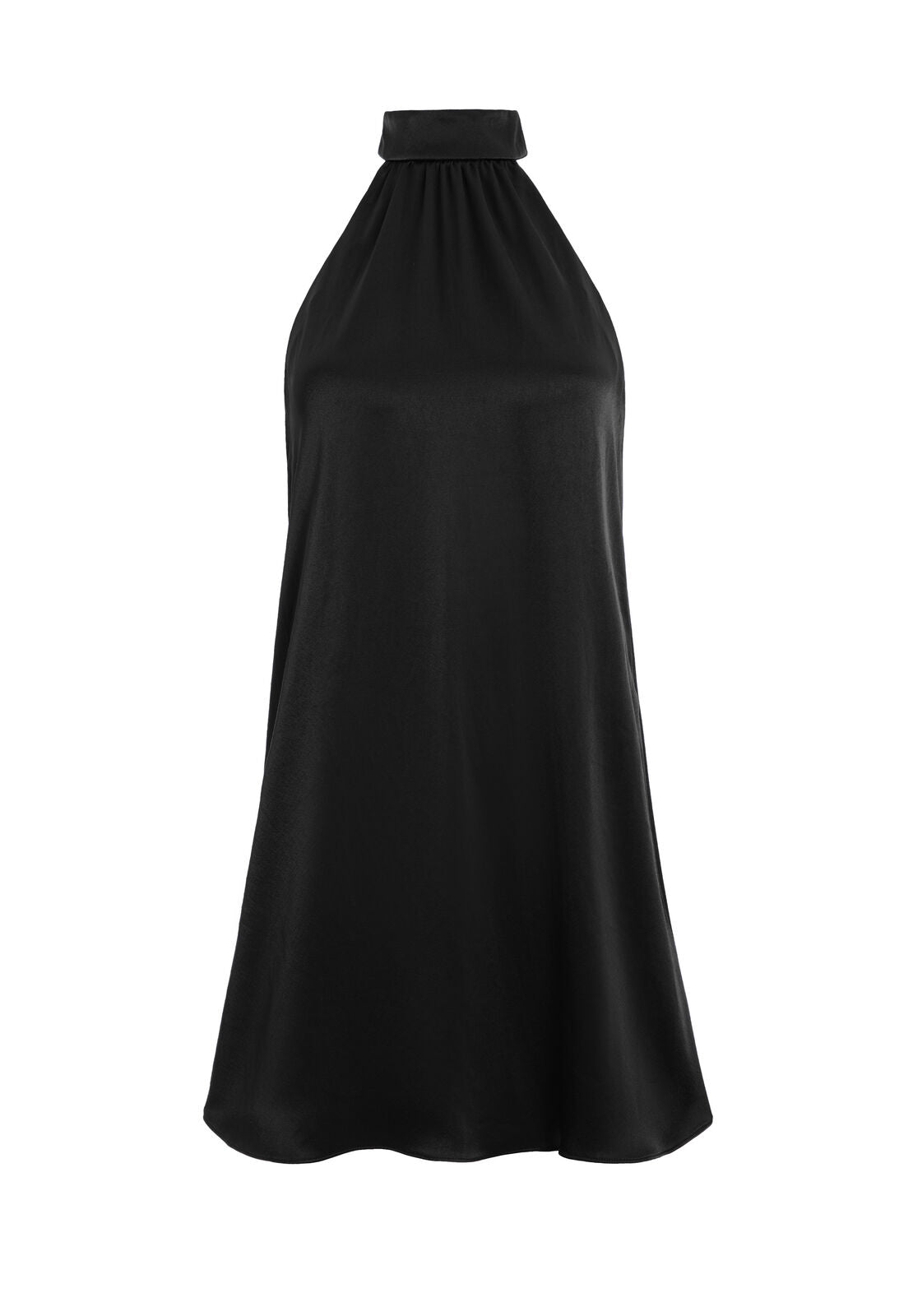 MINI-ROBE HALTER À NOUER AVEC DÉTAIL EN CRISTAL-ALICE + OLIVIA