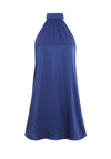 MINI-ROBE HALTER À NOUER AVEC DÉTAIL EN CRISTAL-ALICE + OLIVIA
