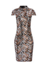 INKA SEQUIN MIDI DRESS-SILVER/BRONZE-ALICE + OLIVIA