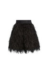 CINA FEATHER SKIRT-Black-ALICE + OLIVIA