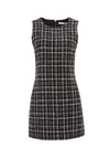 COLEY CREW NECK MINI DRESS-AFTERGLOW PLAID-ALICE + OLIVIA
