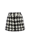 CONRY HOUNDSTOOTH CUFF SHORT-BLACK/WHITE-ALICE + OLIVIA