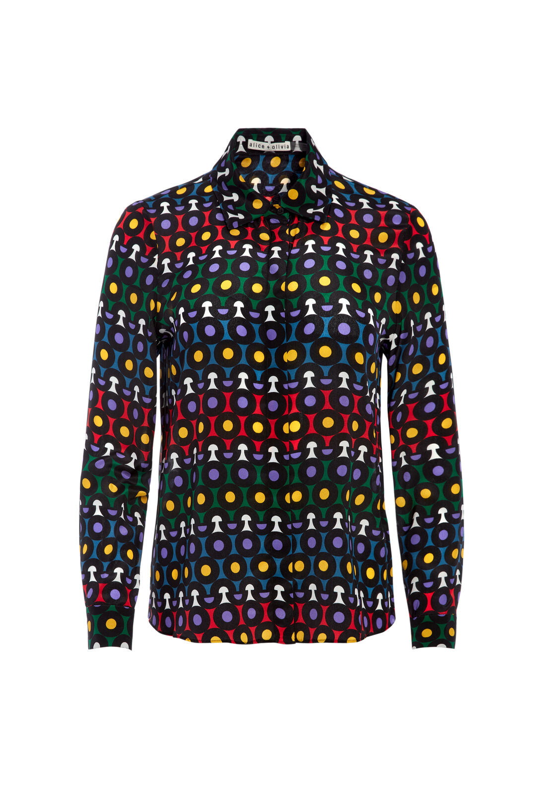WILLA PAISLEY PLACKET TOP-CHELSEA PALACE-ALICE + OLIVIA