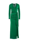 KYRA DEEP V DRAPEY MAXI DRESS-BASIL-ALICE + OLIVIA