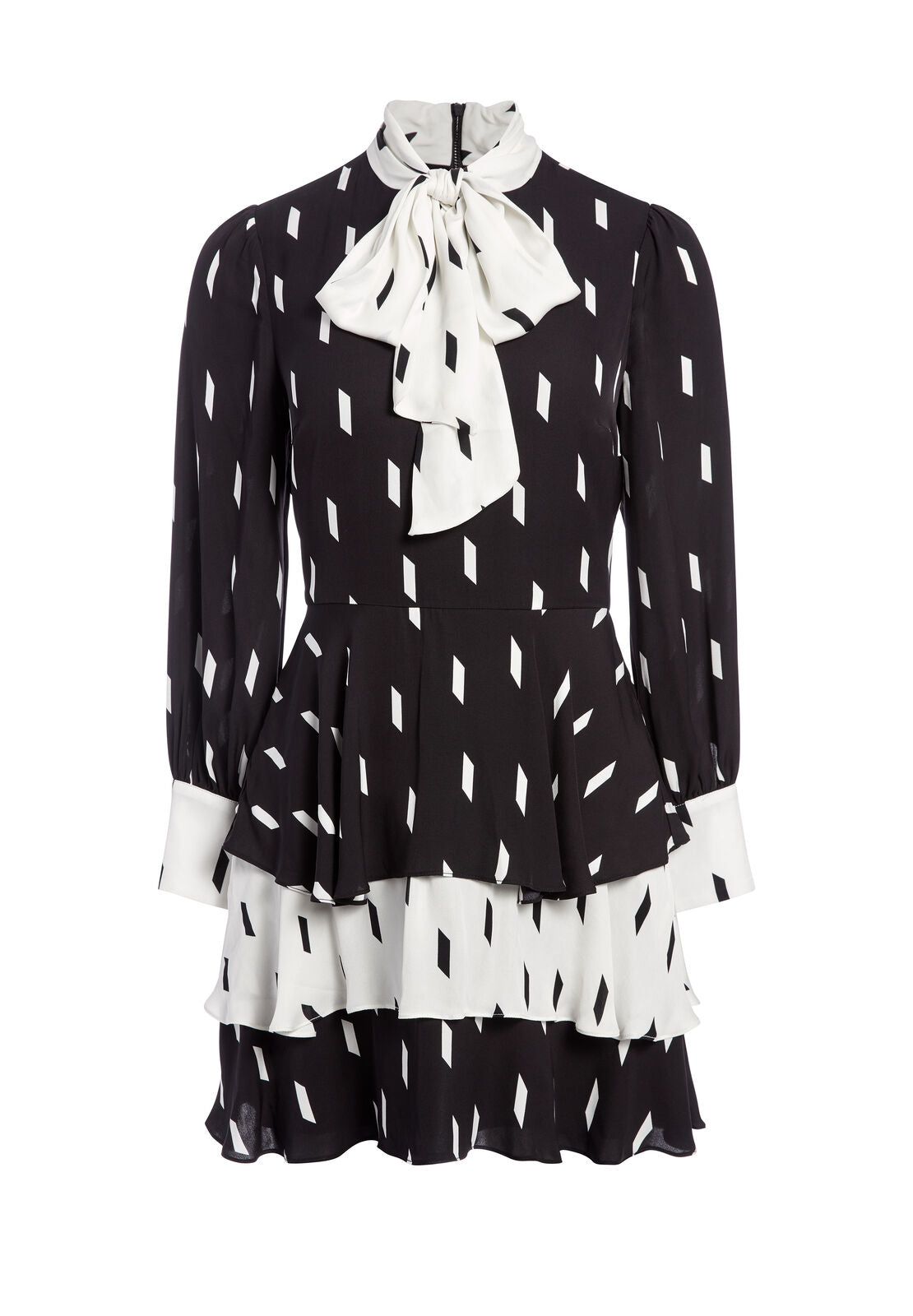 ROBE COURTE ÉTAGÉE À NŒUD DANS LE COU DASHA-ALICE + OLIVIA