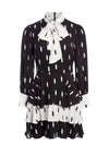 ROBE COURTE ÉTAGÉE À NŒUD DANS LE COU DASHA-ALICE + OLIVIA
