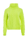 MAYME NEON TURTLENECK PULLOVER-NEON YELLOW-ALICE + OLIVIA