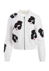 THERON STACEFACE BOMBER JACKET-BLACK/MULTI-ALICE + OLIVIA