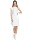 STEPHANIE RUFFLE MINI DRESS-OFF WHITE-ALICE + OLIVIA