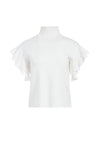 PULL COL ROND MAXINE À MANCHES VOLANTÉES-ALICE + OLIVIA