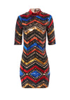 INKA RAINBOW SEQUIN MINI DRESS-NUDE/MULTI-ALICE + OLIVIA