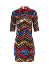 INKA RAINBOW SEQUIN MINI DRESS-NUDE/MULTI-ALICE + OLIVIA